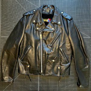 SCHOTT Biker Jacket - Calf leather - For Alan Bilzerian - Made in NYC - NWOT
